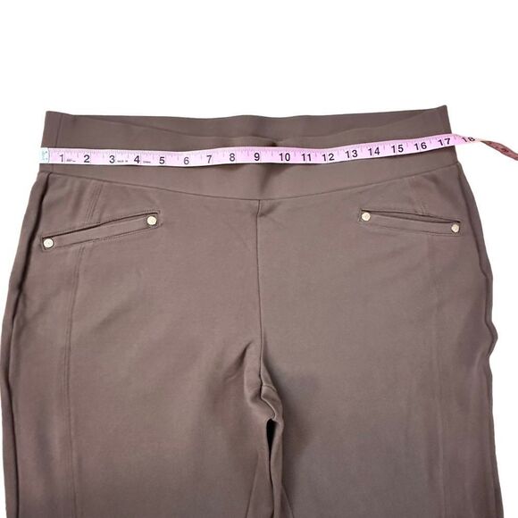 Anne Klein ~ Womens Tan Pull on pants ~ wide waistband ~ missing size tag - Picture 4 of 11